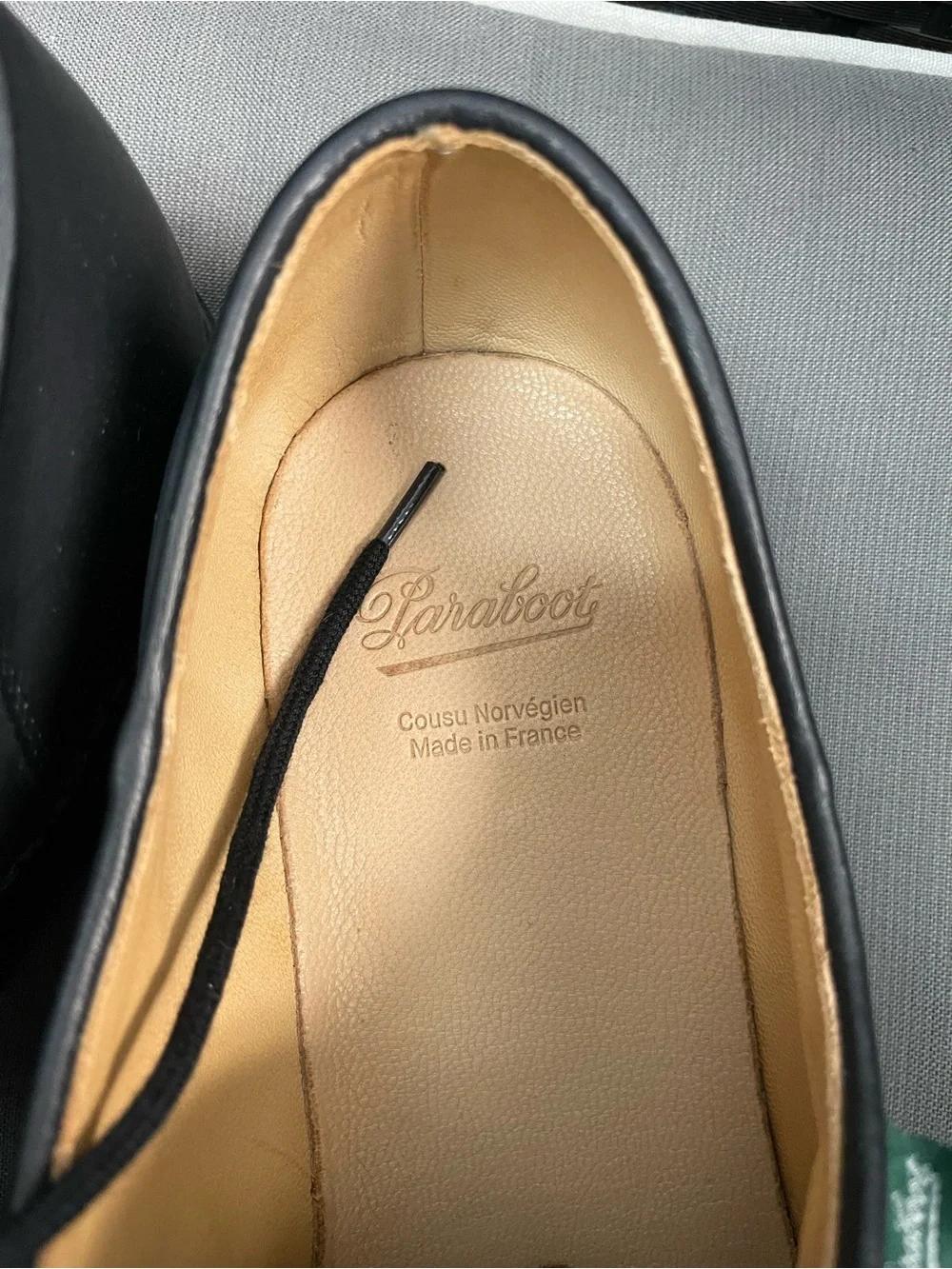 Paraboot Michael leather derbys in Black Size 11 EU 45 U.S. 12 NIB $635 CE151